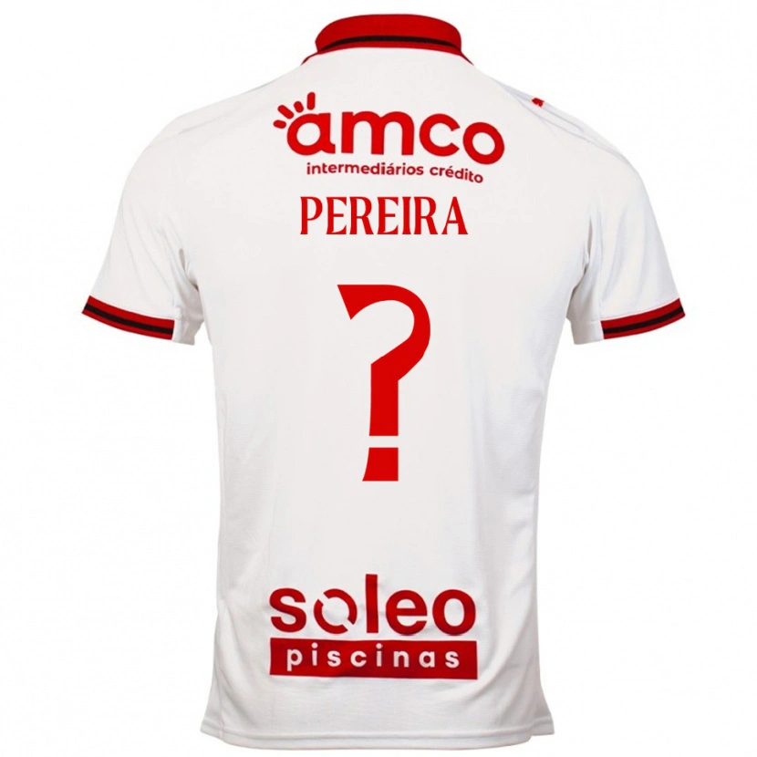 Danxen Mujer Camiseta Martim Pereira #0 Blanco Rojo 2ª Equipación 2025/26 La Camisa