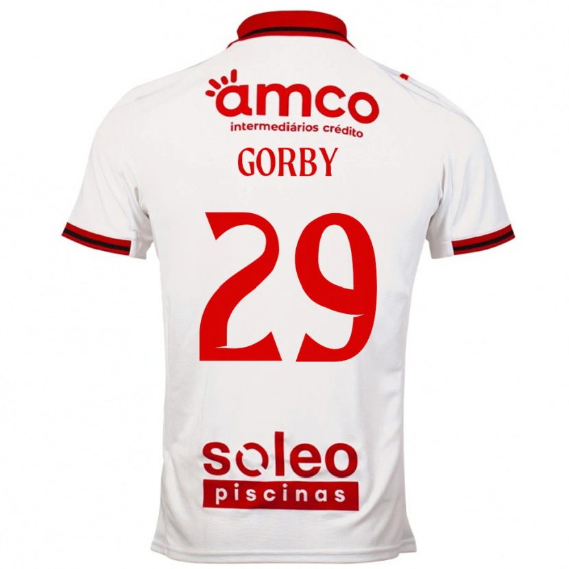 Danxen Mujer Camiseta Gorby #29 Blanco Rojo 2ª Equipación 2025/26 La Camisa