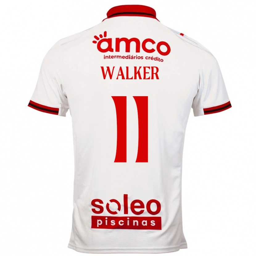 Danxen Mujer Camiseta Ellie Walker #11 Blanco Rojo 2ª Equipación 2025/26 La Camisa