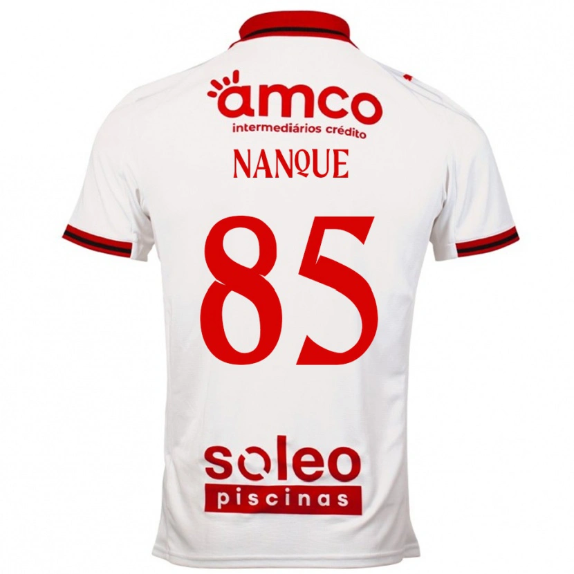 Danxen Mujer Camiseta Edgar Nanque #85 Blanco Rojo 2ª Equipación 2025/26 La Camisa