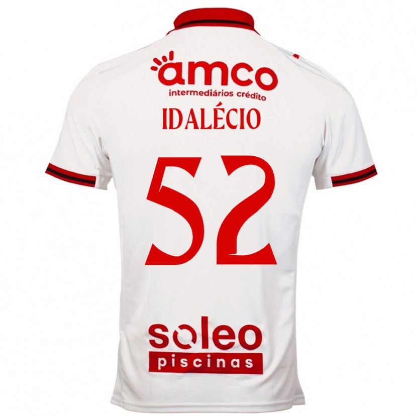 Danxen Mujer Camiseta Idalécio #52 Blanco Rojo 2ª Equipación 2025/26 La Camisa