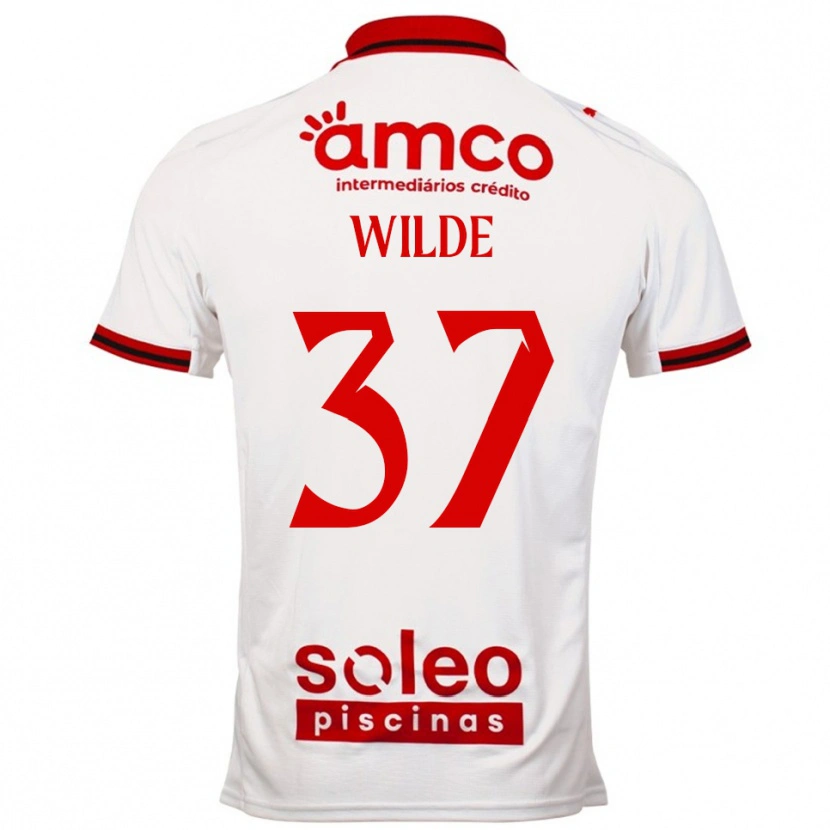 Danxen Mujer Camiseta Manjou Wilde #37 Blanco Rojo 2ª Equipación 2025/26 La Camisa