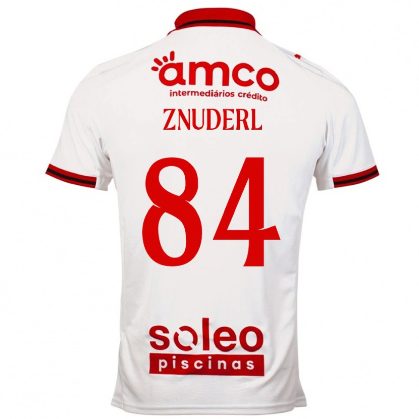 Danxen Mujer Camiseta Tai Znuderl #84 Blanco Rojo 2ª Equipación 2025/26 La Camisa