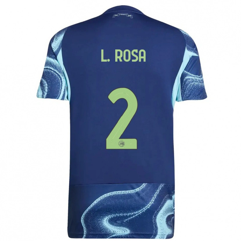 Danxen Mujer Camiseta Lucas Rosa #2 Marino Celeste 2ª Equipación 2025/26 La Camisa