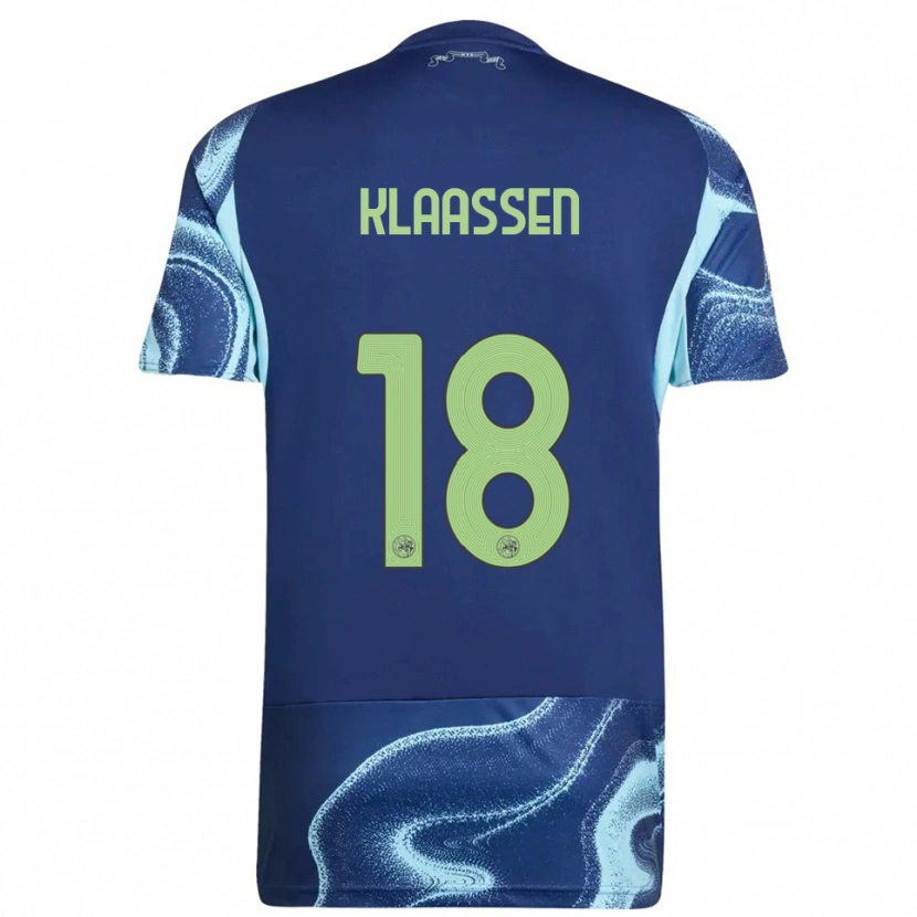 Danxen Mujer Camiseta Davy Klaassen #18 Marino Celeste 2ª Equipación 2025/26 La Camisa