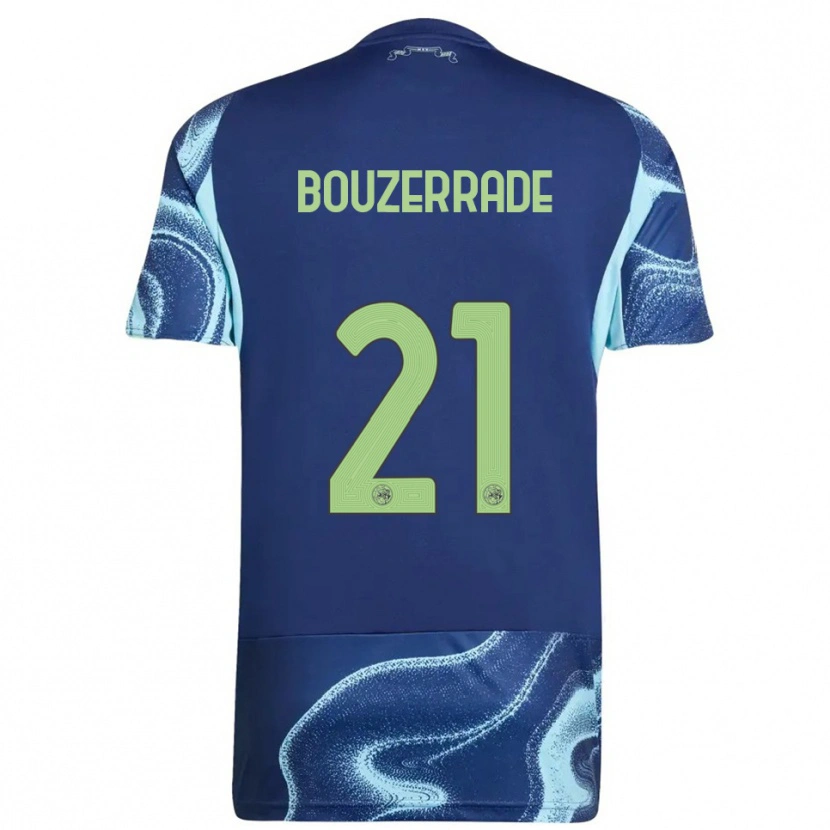 Danxen Mujer Camiseta Zaina Bouzerrade #21 Marino Celeste 2ª Equipación 2025/26 La Camisa
