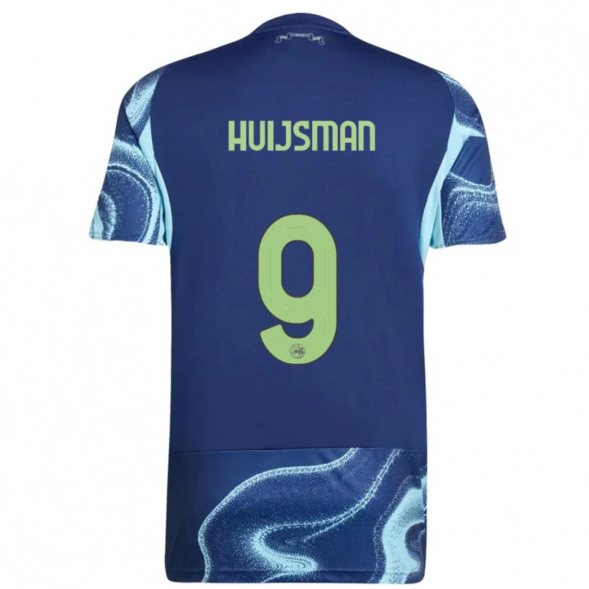 Danxen Mujer Camiseta Mitchi Huijsman #9 Marino Celeste 2ª Equipación 2025/26 La Camisa