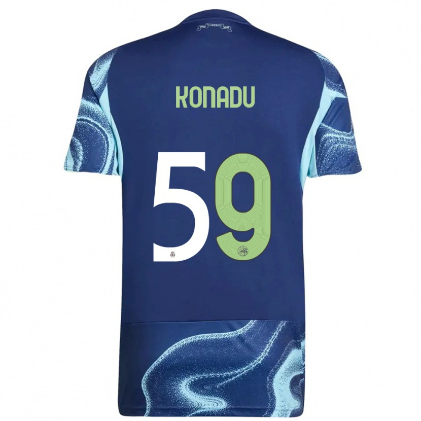Danxen Mujer Camiseta Don-Angelo Konadu #59 Marino Celeste 2ª Equipación 2025/26 La Camisa