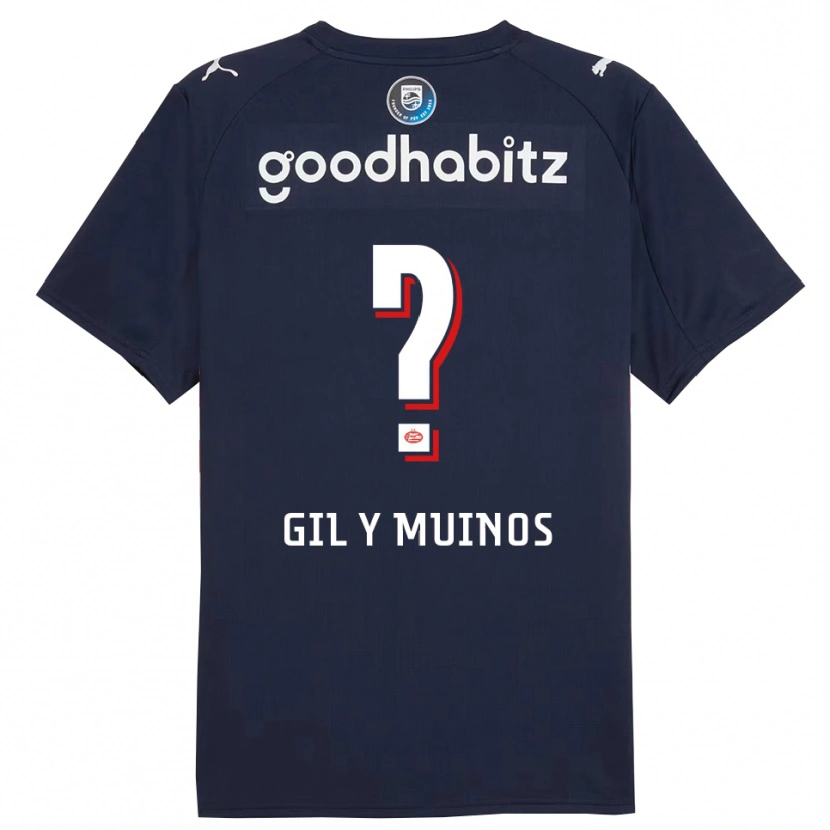 Danxen Mujer Camiseta Yael Gil Y Muinos #0 Marino Blanco 2ª Equipación 2025/26 La Camisa