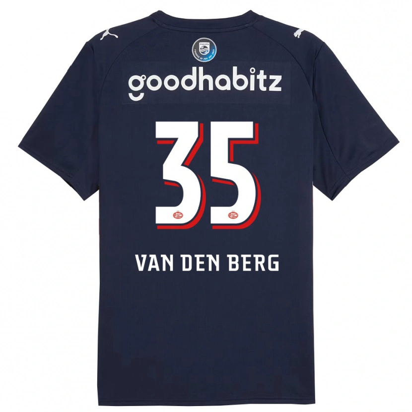 Danxen Mujer Camiseta Joel Van Den Berg #35 Marino Blanco 2ª Equipación 2025/26 La Camisa