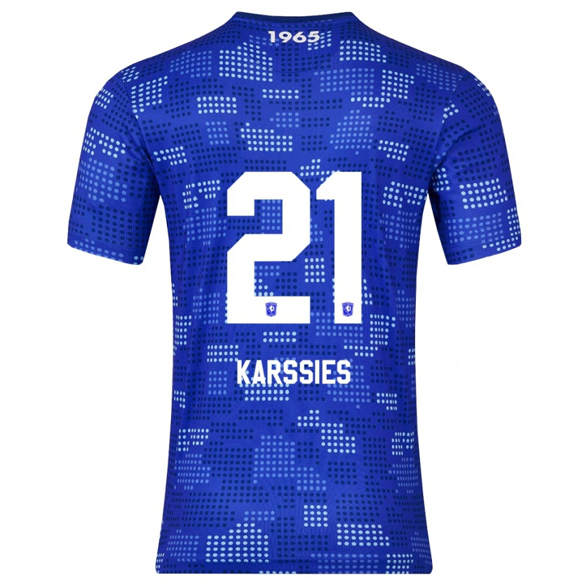 Danxen Mujer Camiseta Sam Karssies #21 Azul Celeste 2ª Equipación 2025/26 La Camisa