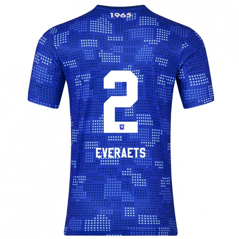 Danxen Mujer Camiseta Kim Everaets #2 Azul Celeste 2ª Equipación 2025/26 La Camisa