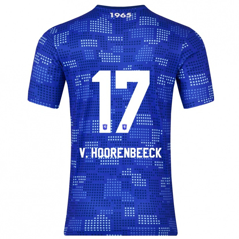 Danxen Mujer Camiseta Alec Van Hoorenbeeck #17 Azul Celeste 2ª Equipación 2025/26 La Camisa