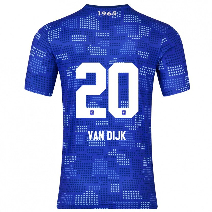 Danxen Mujer Camiseta Nikee Van Dijk #20 Azul Celeste 2ª Equipación 2025/26 La Camisa