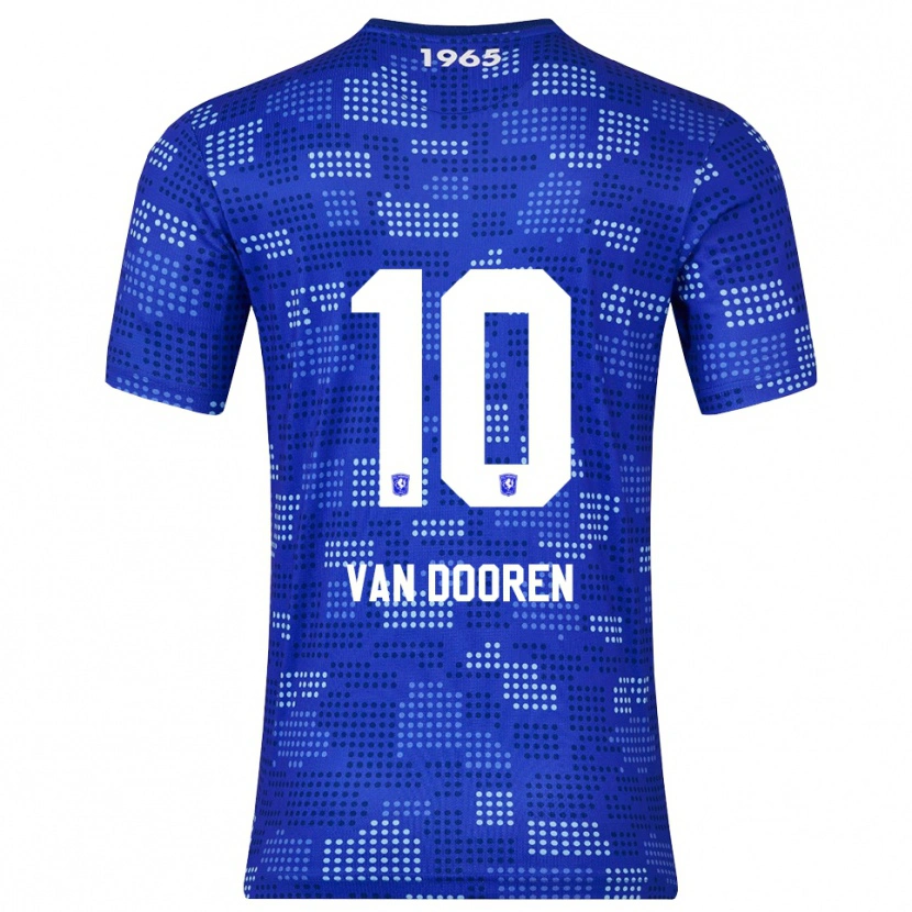 Danxen Mujer Camiseta Kayleigh Van Dooren #10 Azul Celeste 2ª Equipación 2025/26 La Camisa