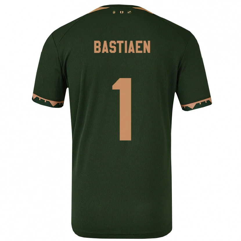 Danxen Mujer Camiseta Femke Bastiaen #1 Verde Oro 2ª Equipación 2025/26 La Camisa