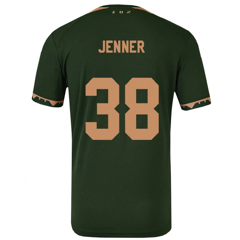 Danxen Mujer Camiseta Ivar Jenner #38 Verde Oro 2ª Equipación 2025/26 La Camisa