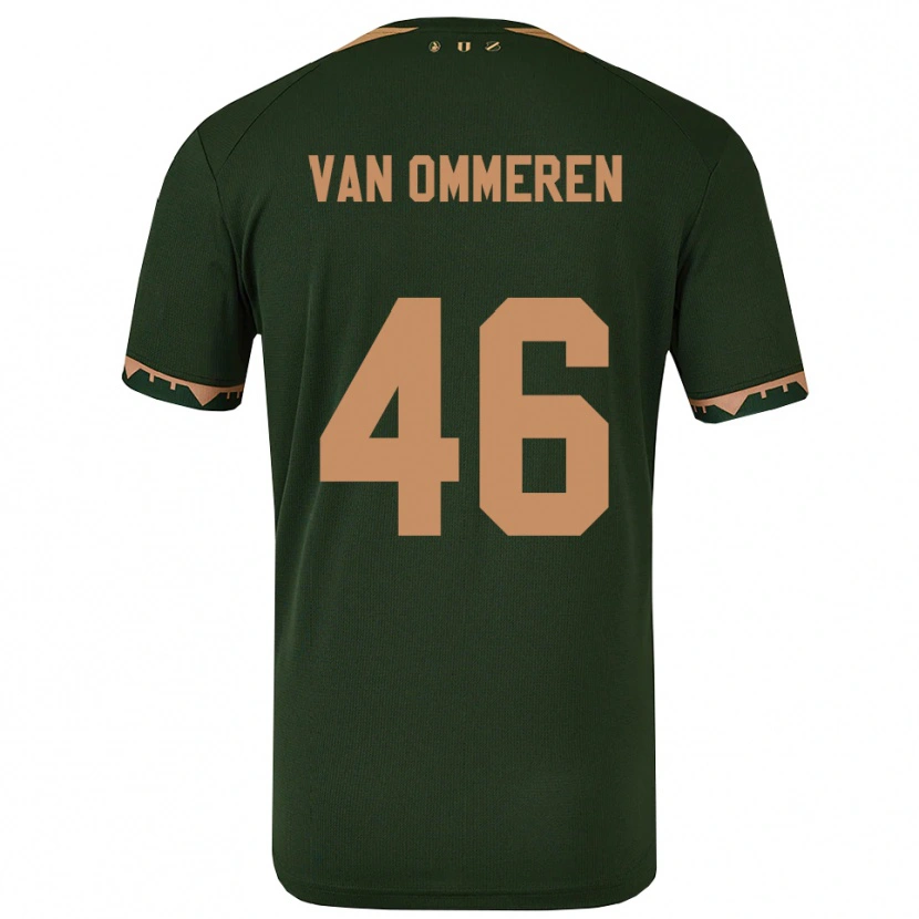 Danxen Mujer Camiseta Jaygo Van Ommeren #46 Verde Oro 2ª Equipación 2025/26 La Camisa