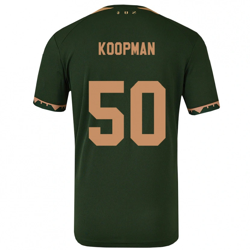 Danxen Mujer Camiseta Kyra Koopman #50 Verde Oro 2ª Equipación 2025/26 La Camisa