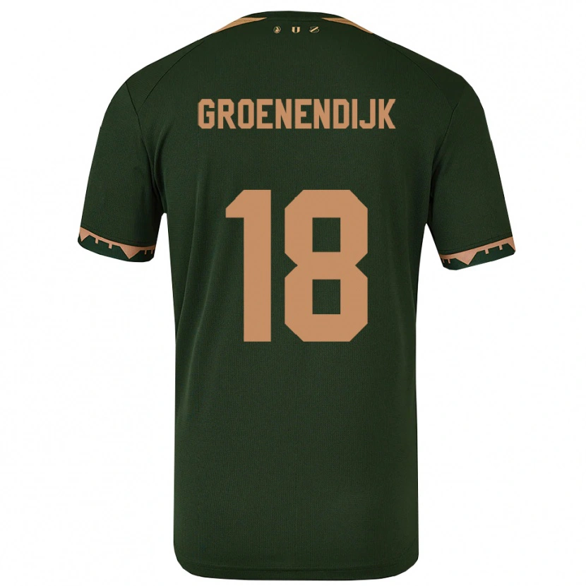 Danxen Mujer Camiseta Tami Groenendijk #18 Verde Oro 2ª Equipación 2025/26 La Camisa