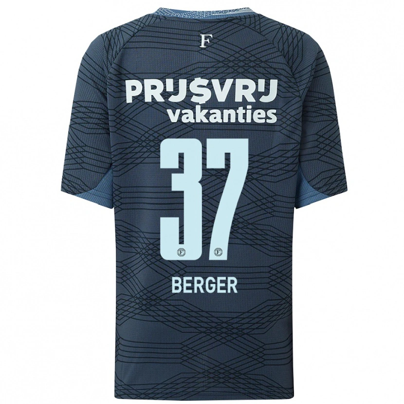 Danxen Mujer Camiseta Mannou Berger #37 Negro Gris 2ª Equipación 2025/26 La Camisa