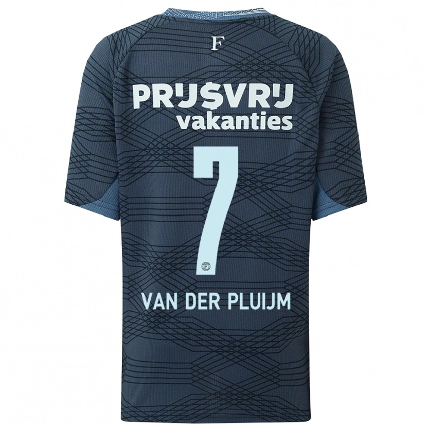 Danxen Mujer Camiseta Marvin Van Der Pluijm #7 Negro Gris 2ª Equipación 2025/26 La Camisa