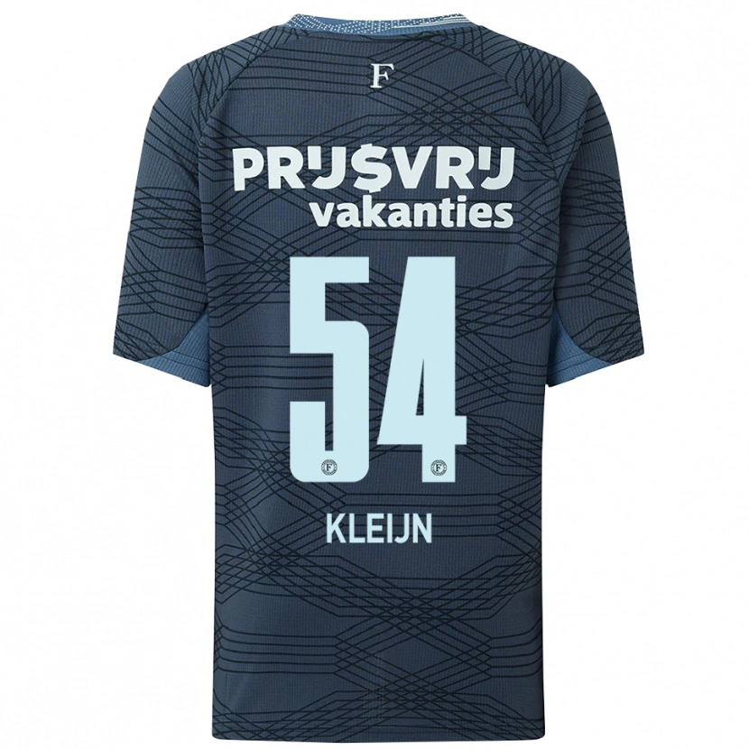 Danxen Mujer Camiseta Mike Kleijn #54 Negro Gris 2ª Equipación 2025/26 La Camisa