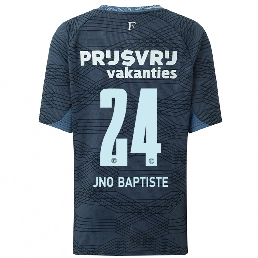 Danxen Mujer Camiseta Bridget Jno Baptiste #24 Negro Gris 2ª Equipación 2025/26 La Camisa