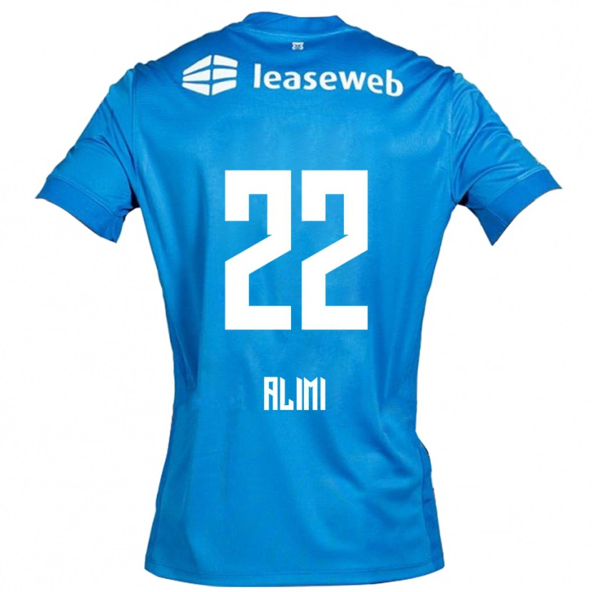 Danxen Mujer Camiseta Fadil Alimi #22 Azul Blanco 2ª Equipación 2025/26 La Camisa