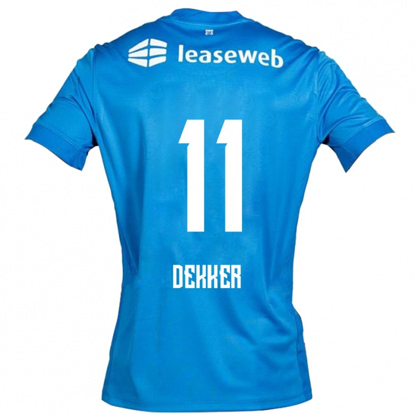 Danxen Mujer Camiseta Isabella Dekker #11 Azul Blanco 2ª Equipación 2025/26 La Camisa