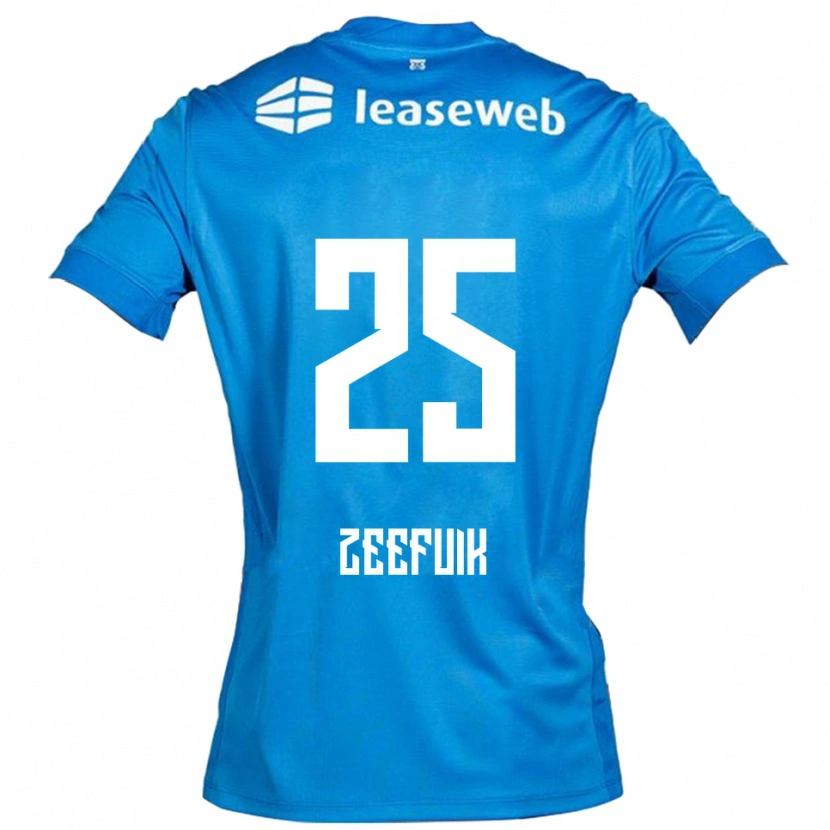 Danxen Mujer Camiseta Lequincio Zeefuik #25 Azul Blanco 2ª Equipación 2025/26 La Camisa