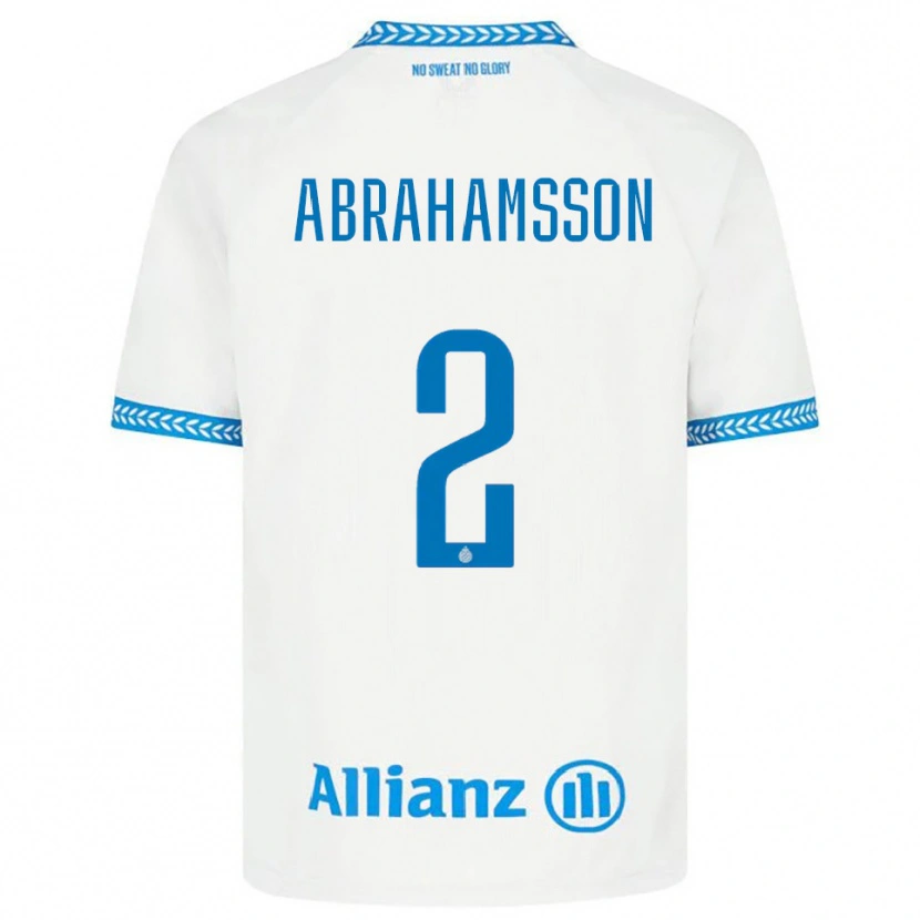 Danxen Mujer Camiseta Sejde Abrahamsson #2 Azul Blanco 2ª Equipación 2025/26 La Camisa