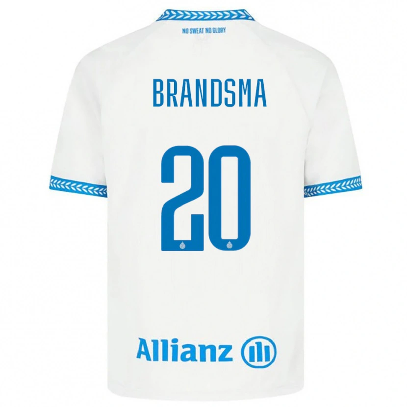 Danxen Mujer Camiseta Ilke Brandsma #20 Azul Blanco 2ª Equipación 2025/26 La Camisa