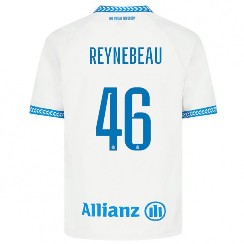 Danxen Mujer Camiseta Clementine Reynebeau #46 Azul Blanco 2ª Equipación 2025/26 La Camisa