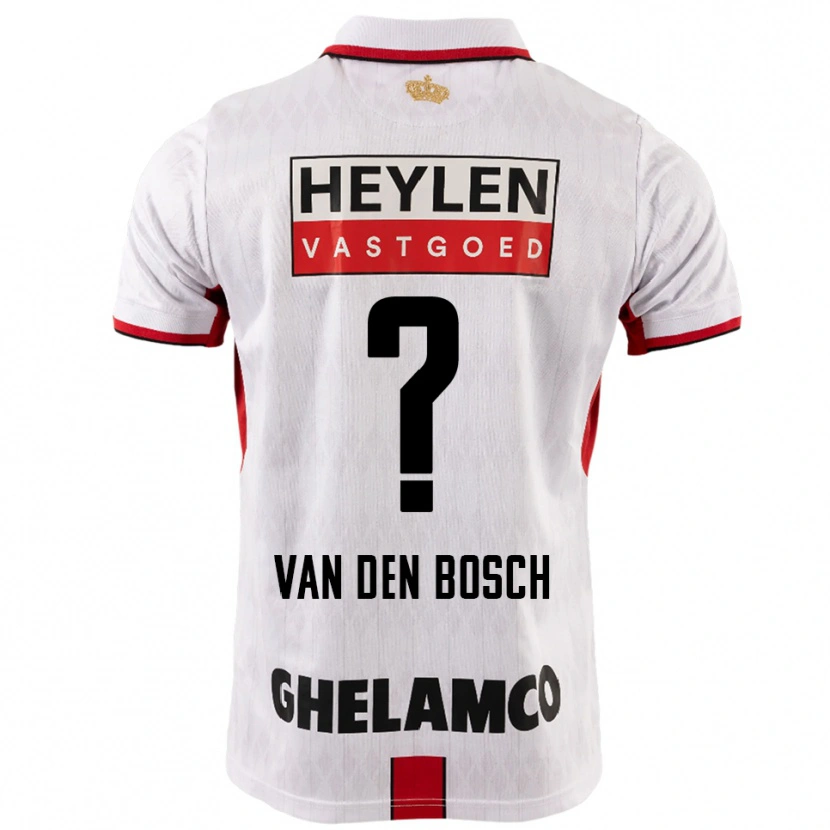 Danxen Mujer Camiseta Cisse Van Den Bosch #0 Blanco Rojo 2ª Equipación 2025/26 La Camisa