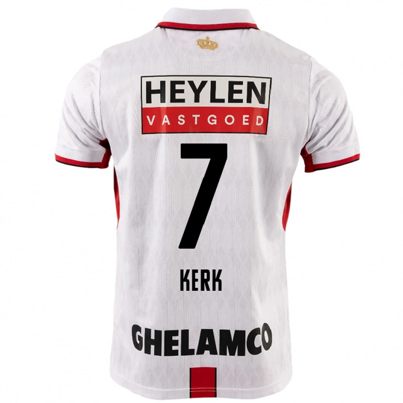 Danxen Mujer Camiseta Gyrano Kerk #7 Blanco Rojo 2ª Equipación 2025/26 La Camisa