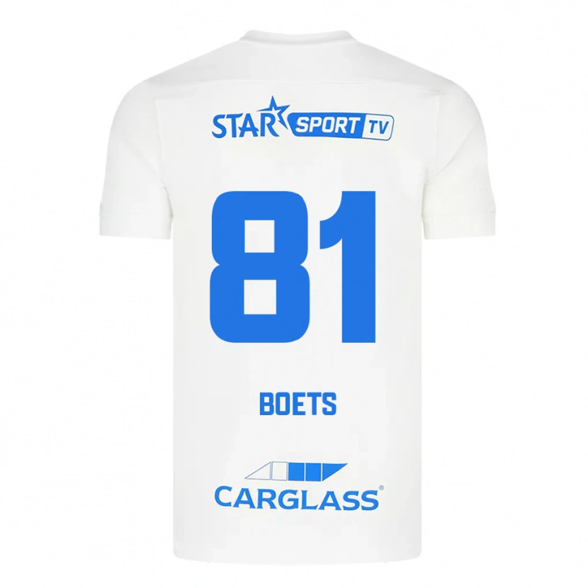 Danxen Mujer Camiseta Keo Boets #81 Blanco Azul 2ª Equipación 2025/26 La Camisa