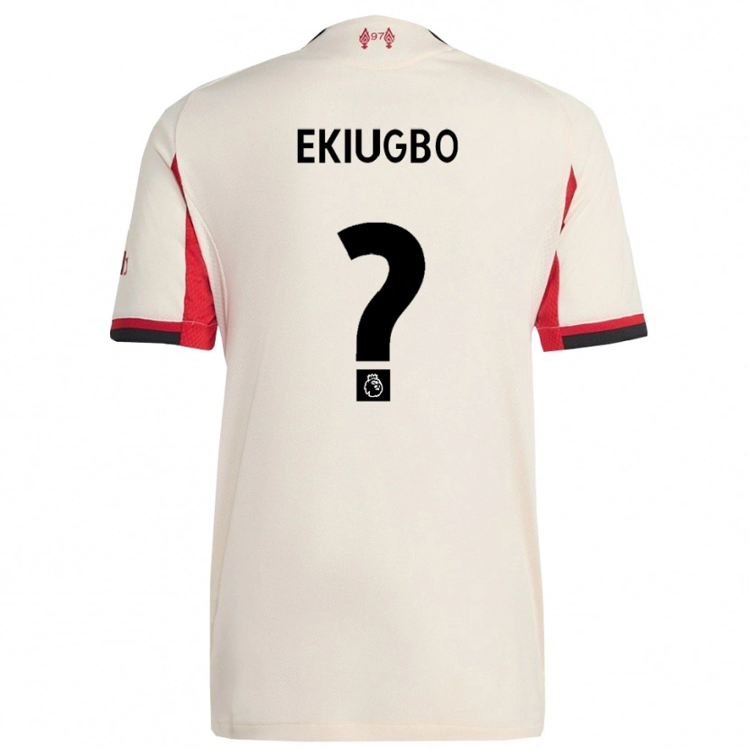 Danxen Mujer Camiseta Shadrach Ekiugbo #0 Blanco Negro 2ª Equipación 2025/26 La Camisa