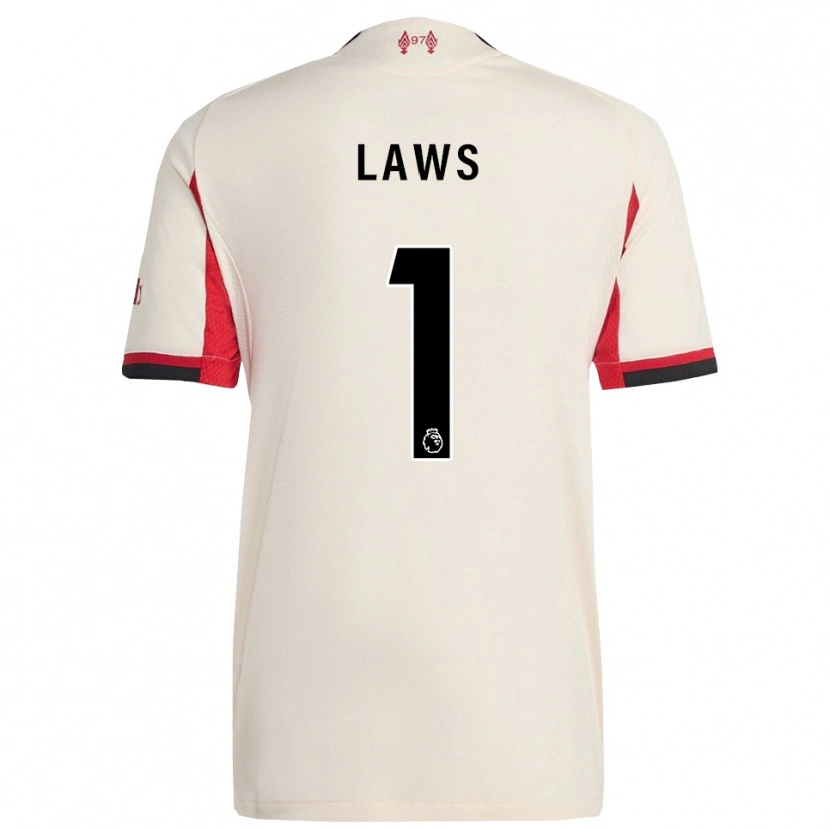 Danxen Mujer Camiseta Rachael Laws #1 Blanco Negro 2ª Equipación 2025/26 La Camisa