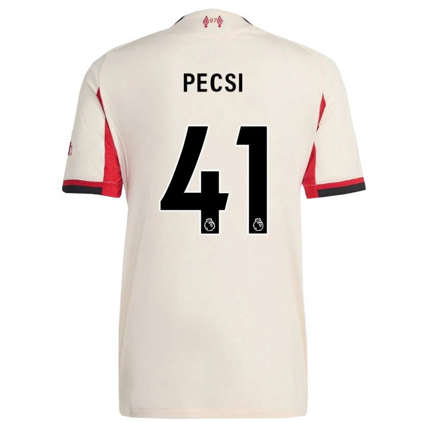 Danxen Mujer Camiseta Ármin Pécsi #41 Blanco Negro 2ª Equipación 2025/26 La Camisa