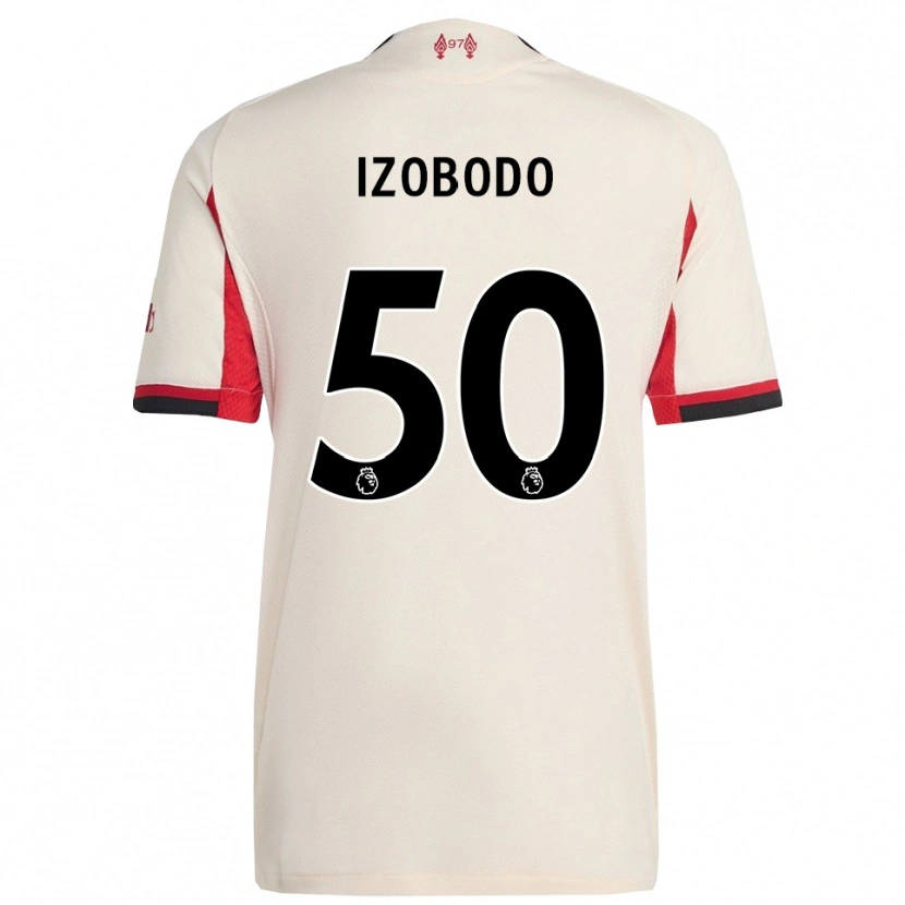 Danxen Mujer Camiseta Elijah Izobodo John #50 Blanco Negro 2ª Equipación 2025/26 La Camisa