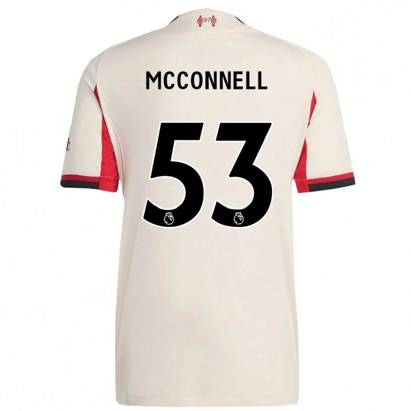Danxen Mujer Camiseta James Mcconnell #53 Blanco Negro 2ª Equipación 2025/26 La Camisa