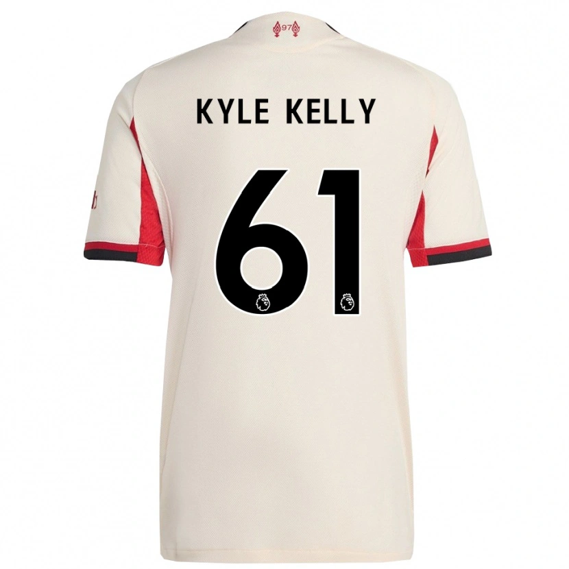 Danxen Mujer Camiseta Kyle Kelly #61 Blanco Negro 2ª Equipación 2025/26 La Camisa