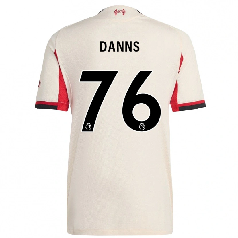 Danxen Mujer Camiseta Jayden Danns #76 Blanco Negro 2ª Equipación 2025/26 La Camisa