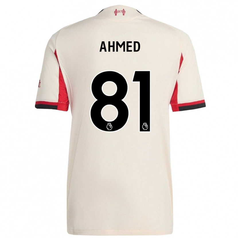 Danxen Mujer Camiseta Kareem Ahmed #81 Blanco Negro 2ª Equipación 2025/26 La Camisa