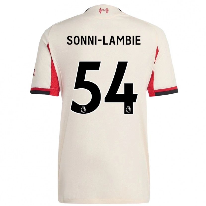 Danxen Mujer Camiseta Joshua Sonni-Lambie #54 Blanco Negro 2ª Equipación 2025/26 La Camisa