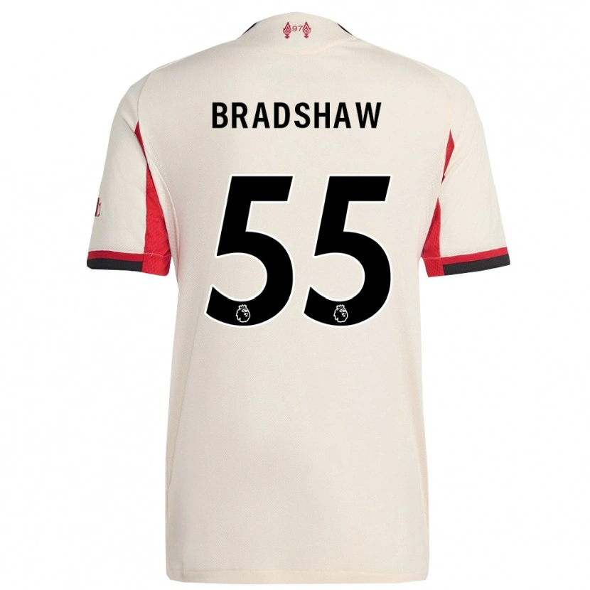 Danxen Mujer Camiseta Joe Bradshaw #55 Blanco Negro 2ª Equipación 2025/26 La Camisa