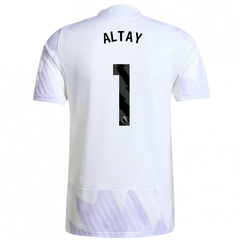 Danxen Mujer Camiseta Altay Bayındır #1 Blanco Púrpura Púrpura 2ª Equipación 2025/26 La Camisa