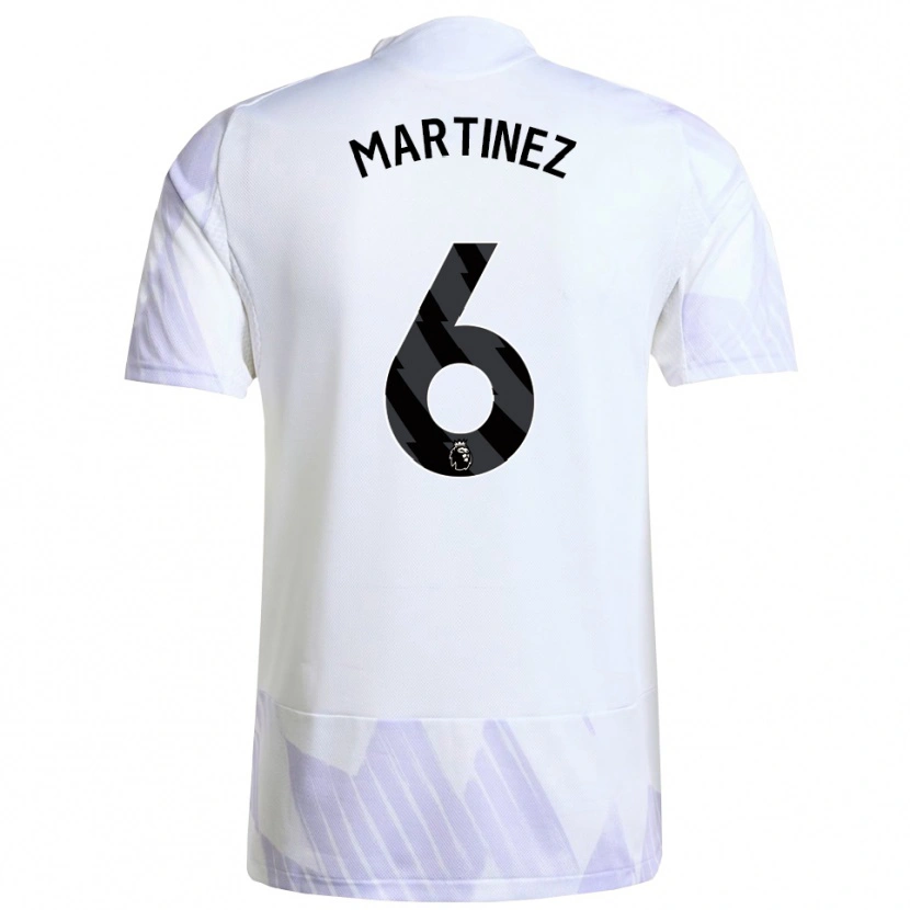 Danxen Mujer Camiseta Lisandro Martínez #6 Blanco Púrpura Púrpura 2ª Equipación 2025/26 La Camisa