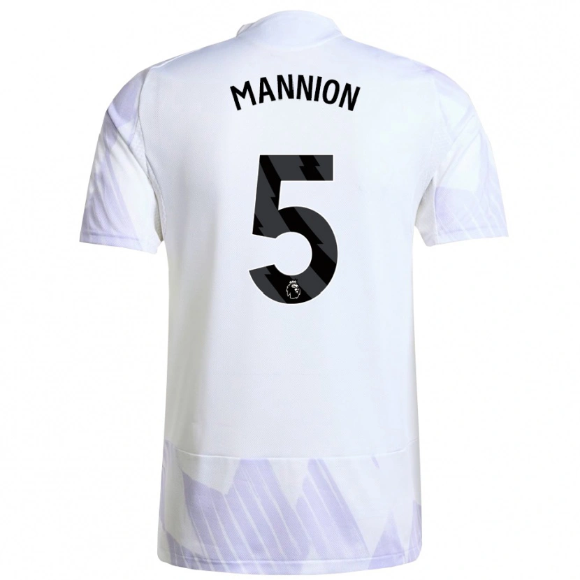 Danxen Mujer Camiseta Aoife Mannion #5 Blanco Púrpura Púrpura 2ª Equipación 2025/26 La Camisa